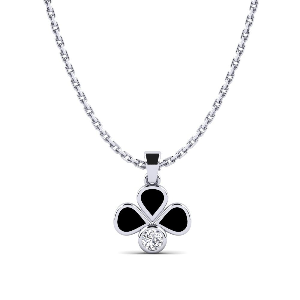 Paladio 950 Diamante Colgante para Niño Elies