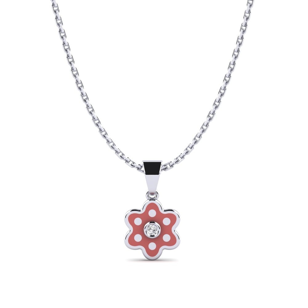 Paladio 950 Diamante Colgante para Niño Riene