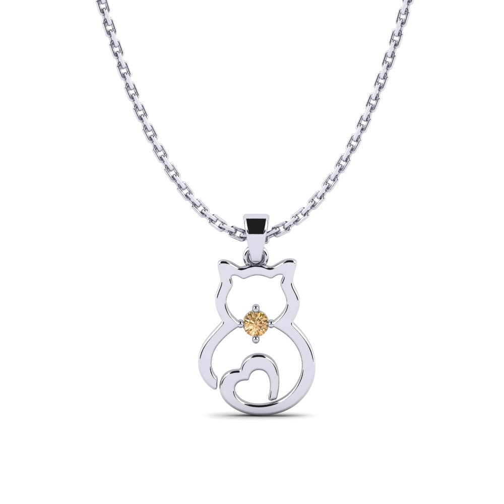 Paladio 950 Diamante Marrón Colgante para Niño Roomer