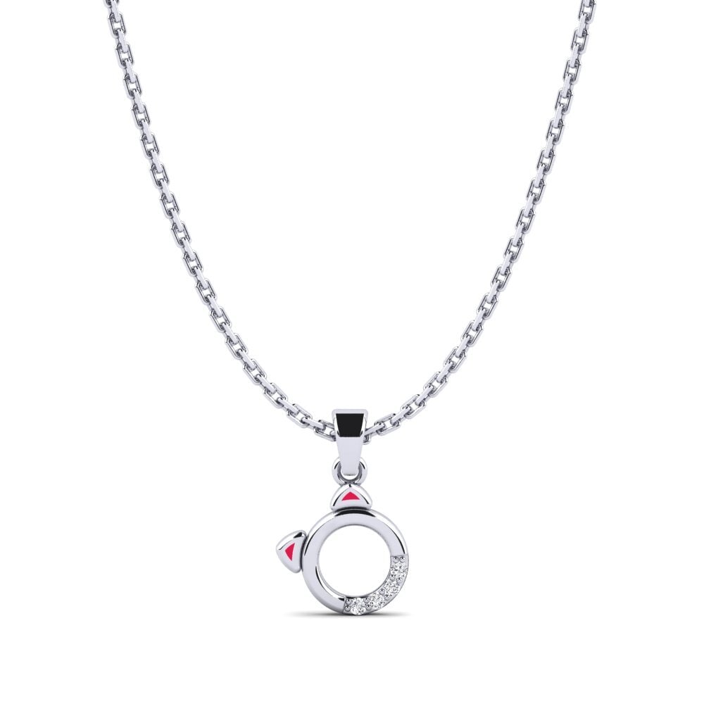 Paladio 950 Diamante Colgante para Niño Suitor