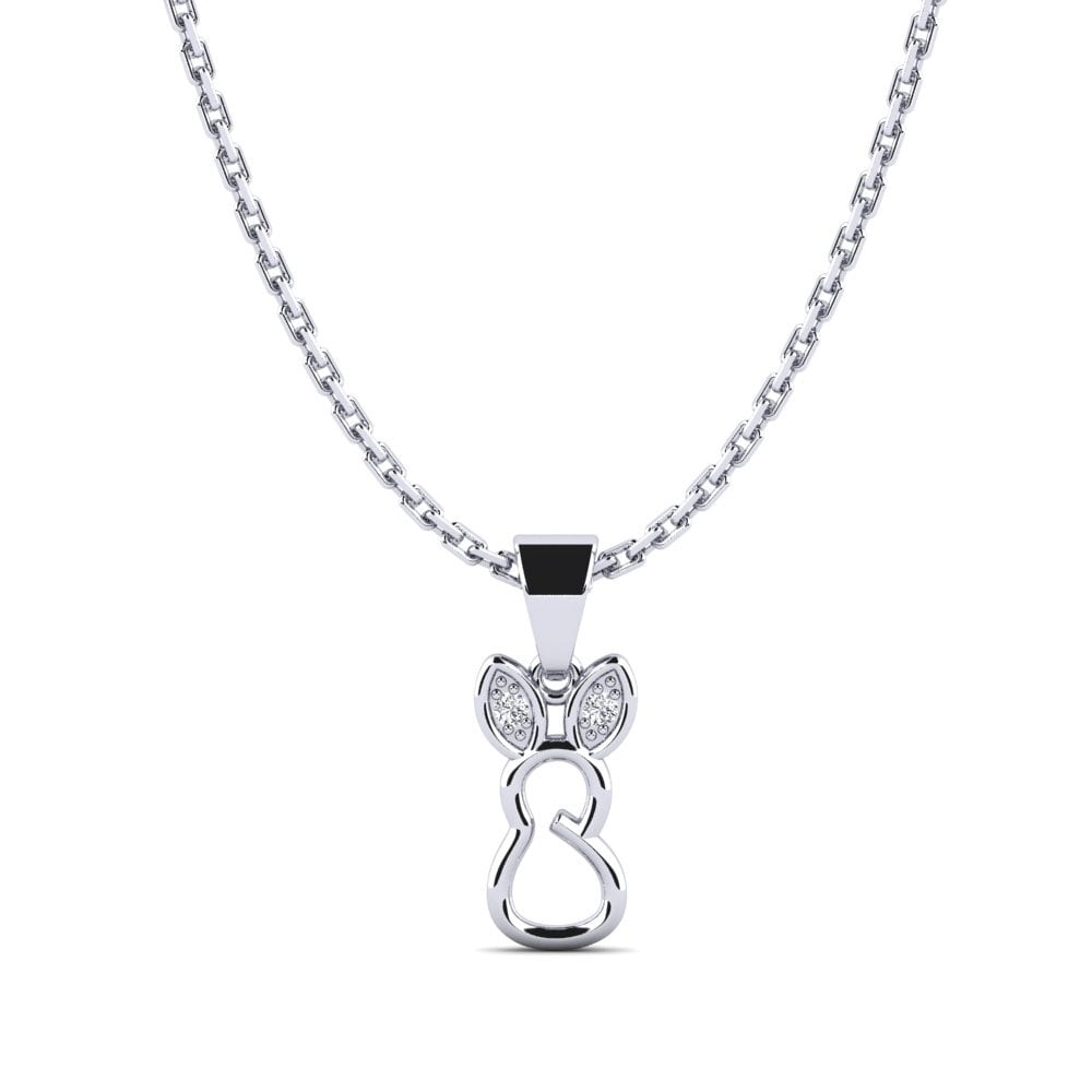 Paladio 950 Diamante Colgante para Niño Sutta