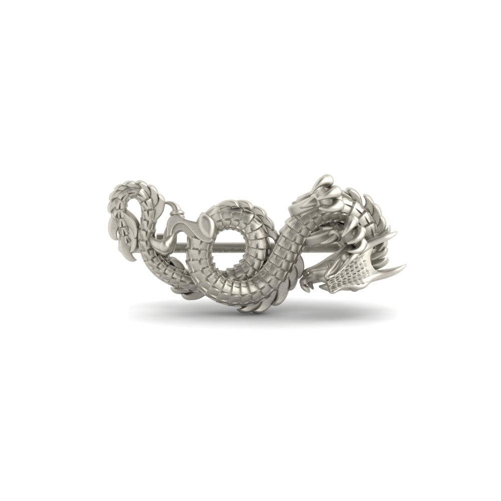 18ct White Gold Brooch Cotoneaster