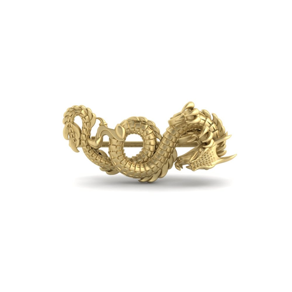 Gelbgold 375 Brosche Cotoneaster