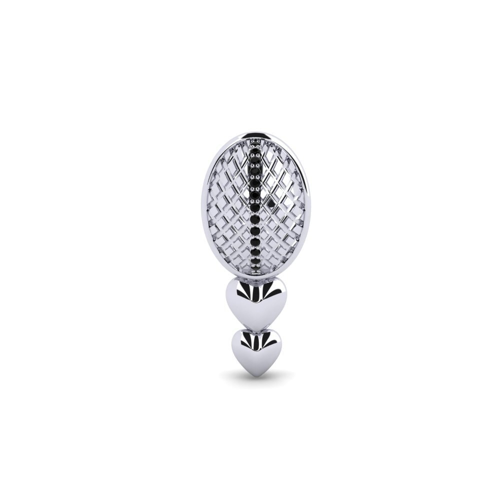 950 Platinum Black Onyx Brooch Sidicta
