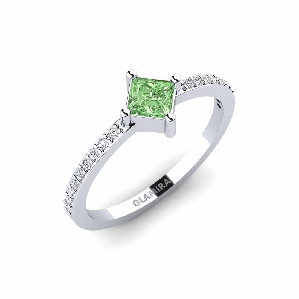 Groene Diamant Verlovingsring Mitrovica