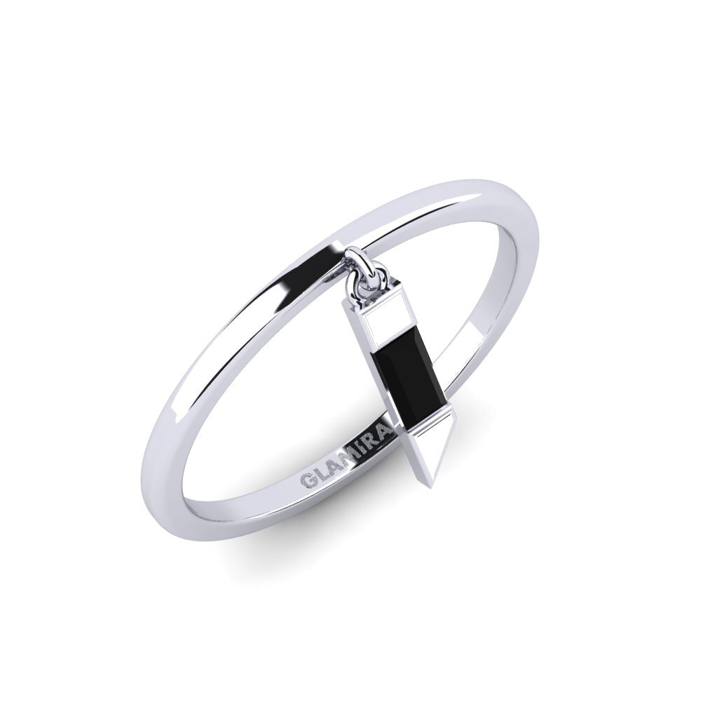 Black Onyx Engagement Ring Kuyerera