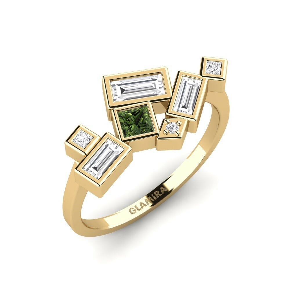 9k Yellow Gold Green Sapphire Ring Liwonde