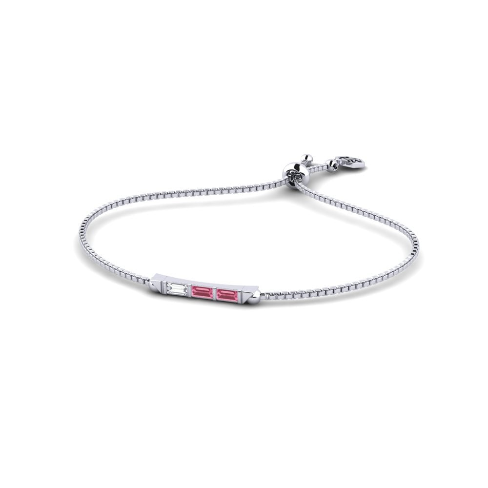 Zafiro Rosado Pulsera de Mujer Mauella