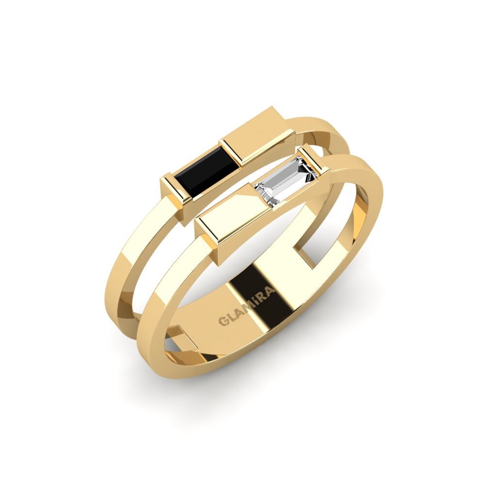 Vàng 18K black-onyx Nhẫn Nayarit
