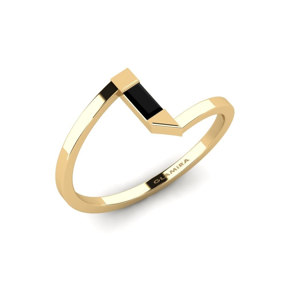 Vàng 18K black-onyx Nhẫn Hosogh