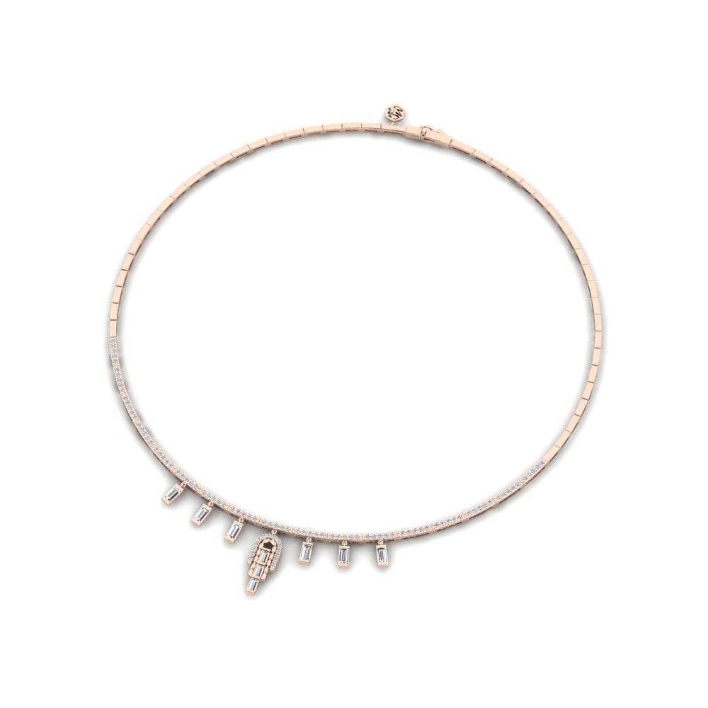 14ct Rose Gold Collier Ornain