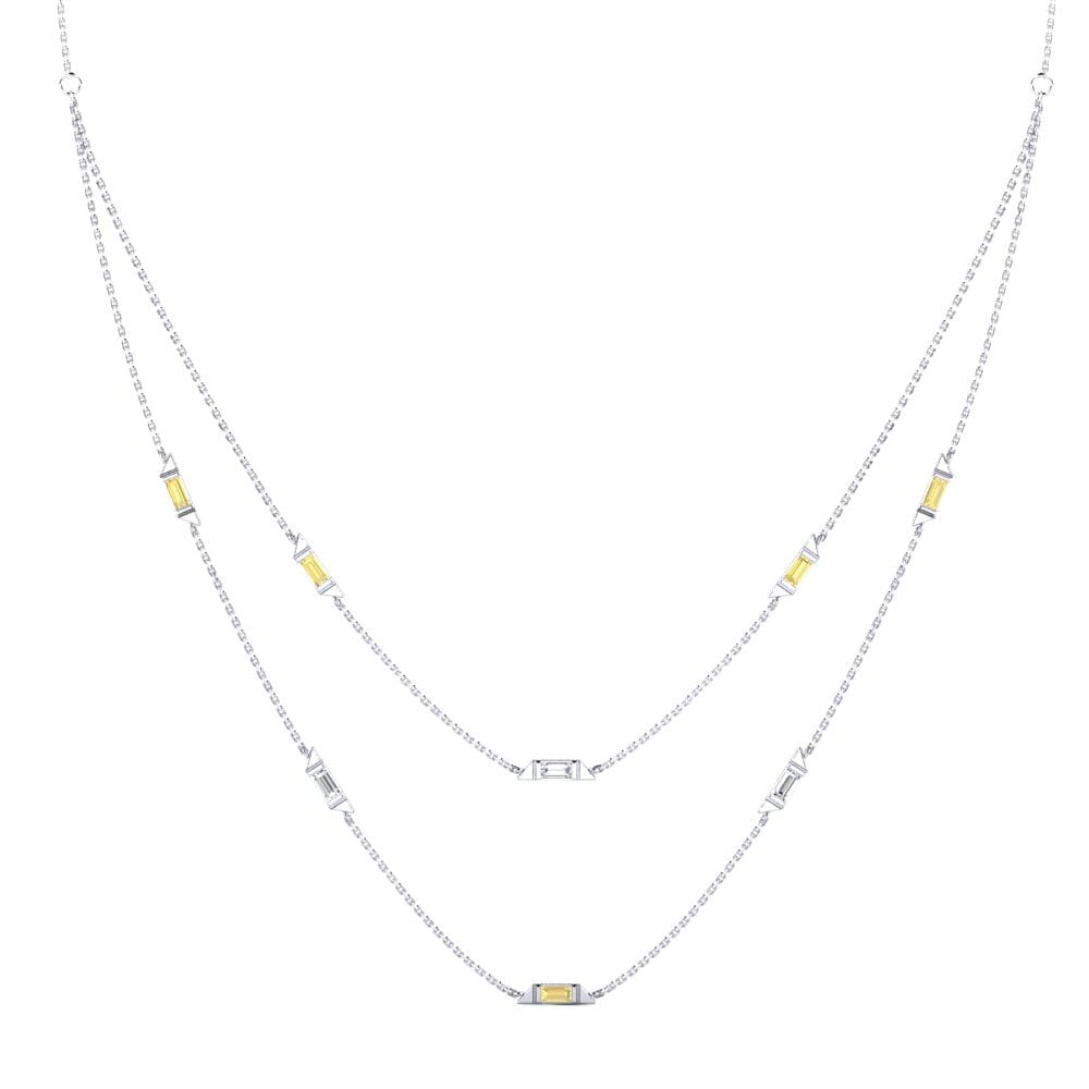 Yellow Sapphire Women's Necklace Rascanya