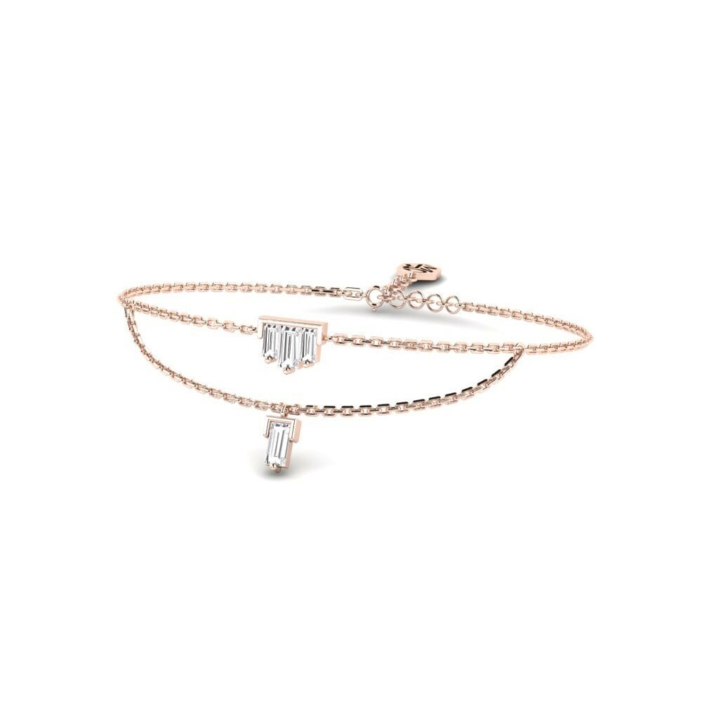 Oro Rosso 750 Bracciale da donna Simulatede