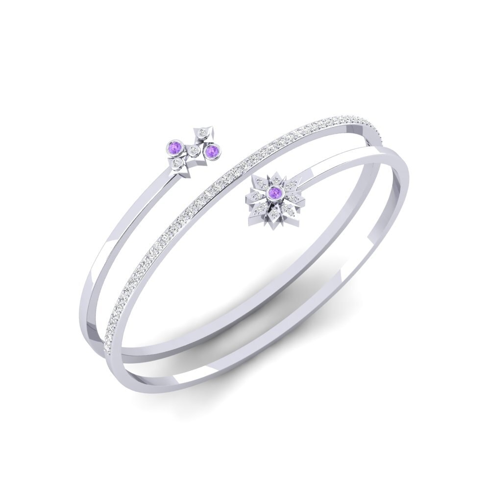 Round Amethyst Women's Bangle Procyon
