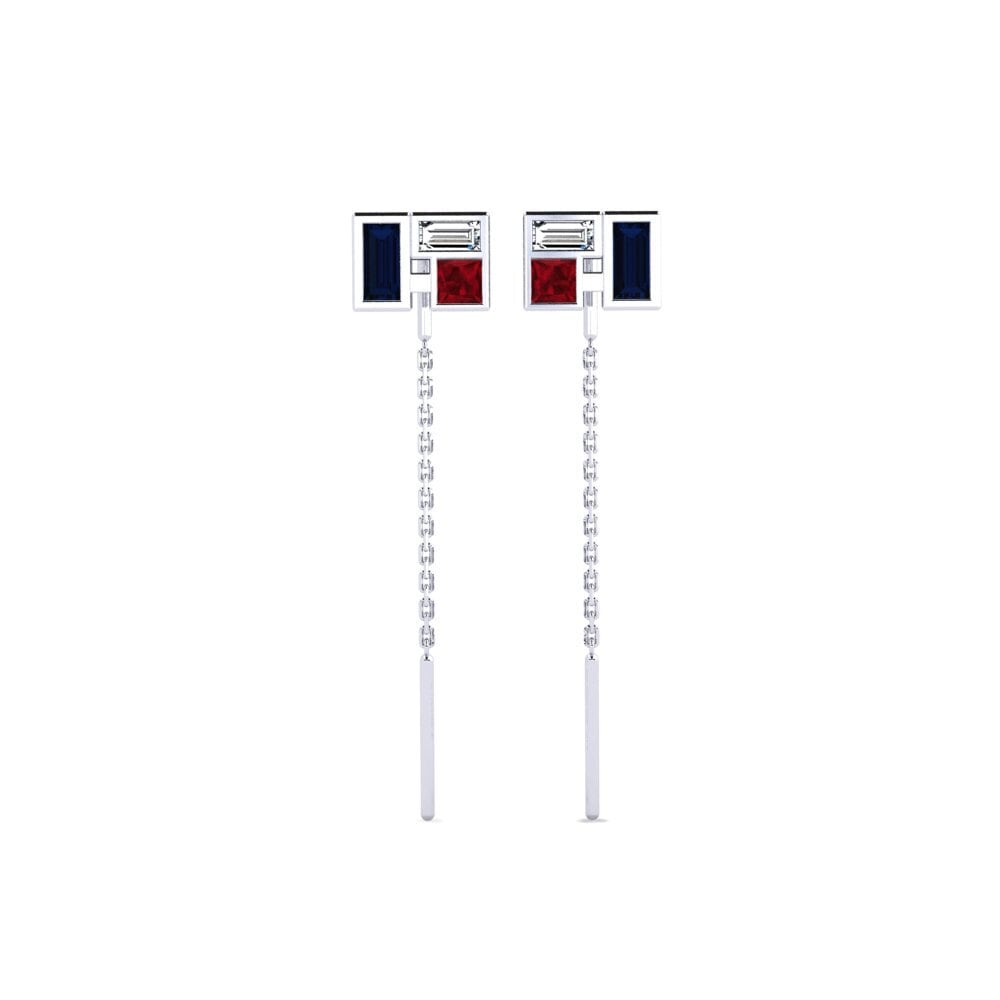 14k White Gold Women's Earring Rabat