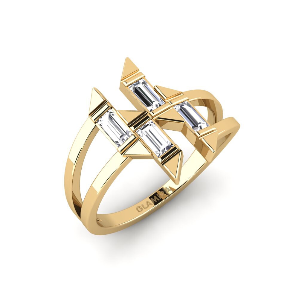 9k Yellow Gold Lab Grown Diamond Ring Rhith