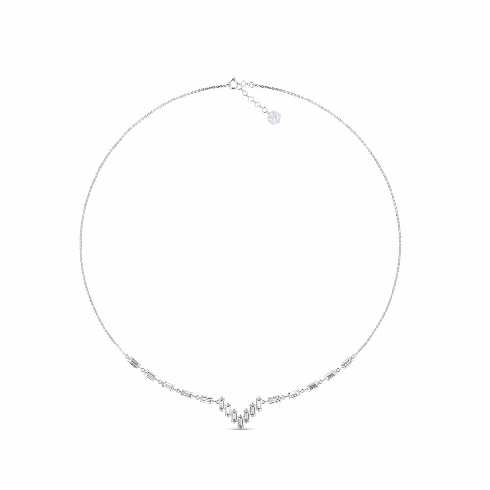 950 Platinum Lab Grown Diamond Women's Necklace Survival