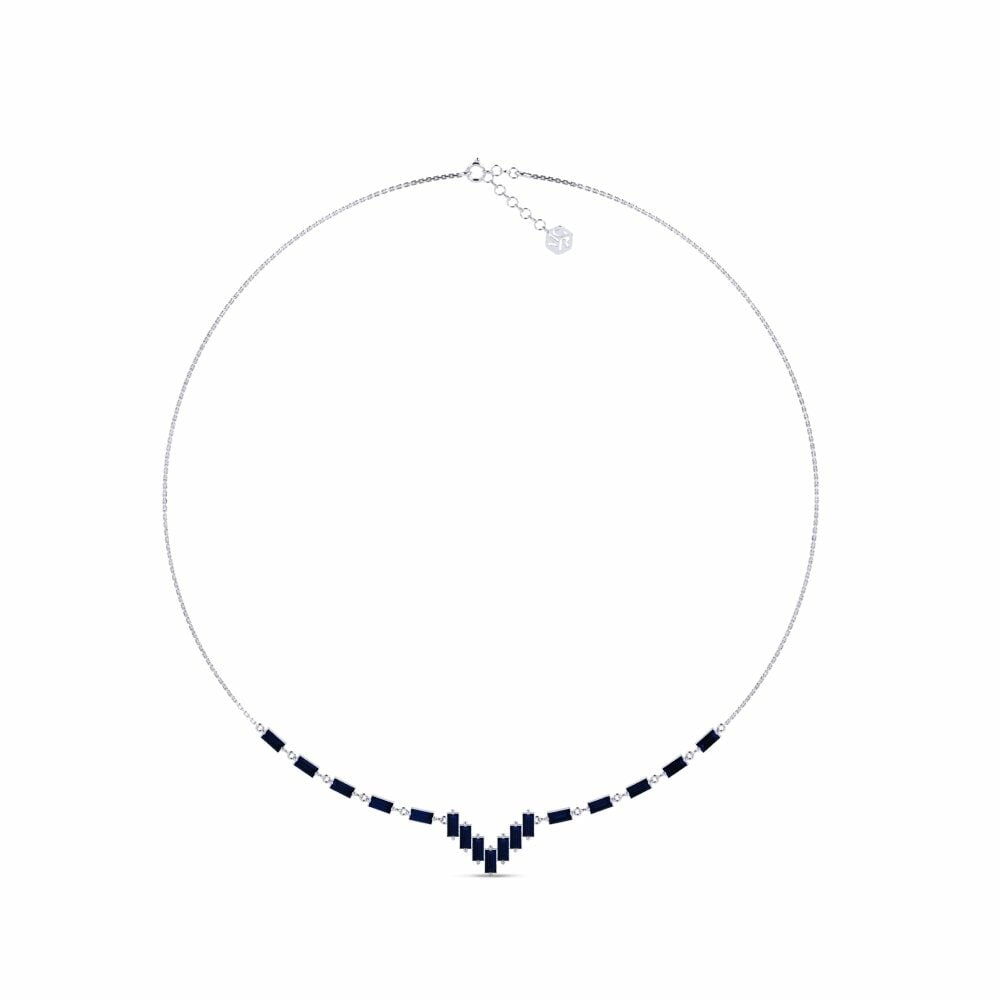 950 Platinum Sapphire Women's Necklace Survival