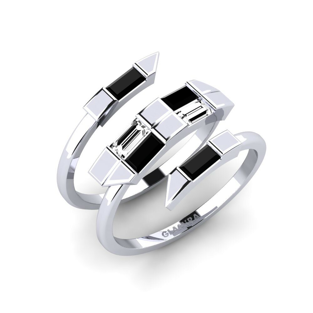 950 Platinum Black Onyx Ring Umgca