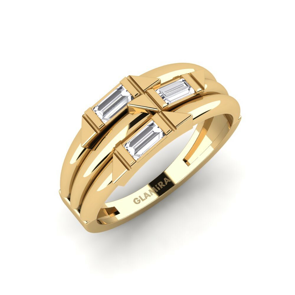 9k Yellow Gold Lab Grown Diamond Ring Vaska