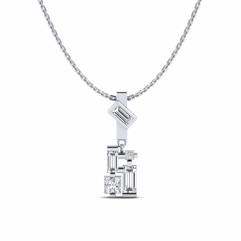 950 Platinum Lab Grown Diamond Women's Pendant Vimeta