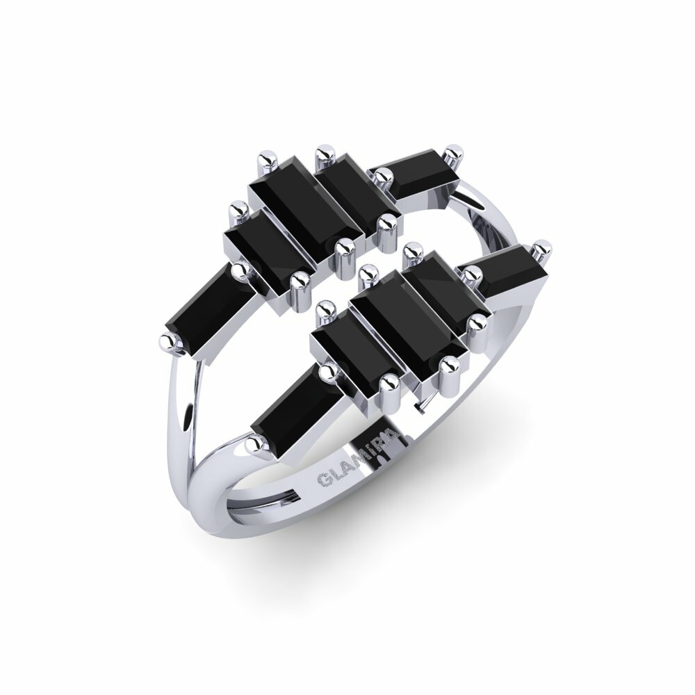 950 Platinum Black Onyx Ring Visibly