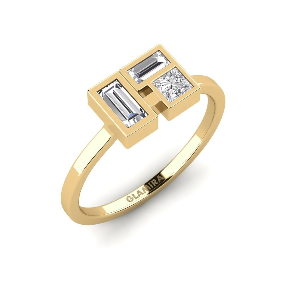 9k Yellow Gold Lab Grown Diamond Ring Wajir