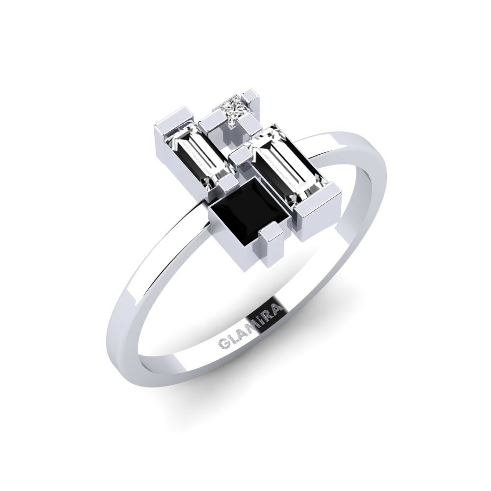 950 Platinum Black Onyx Ring Watamu