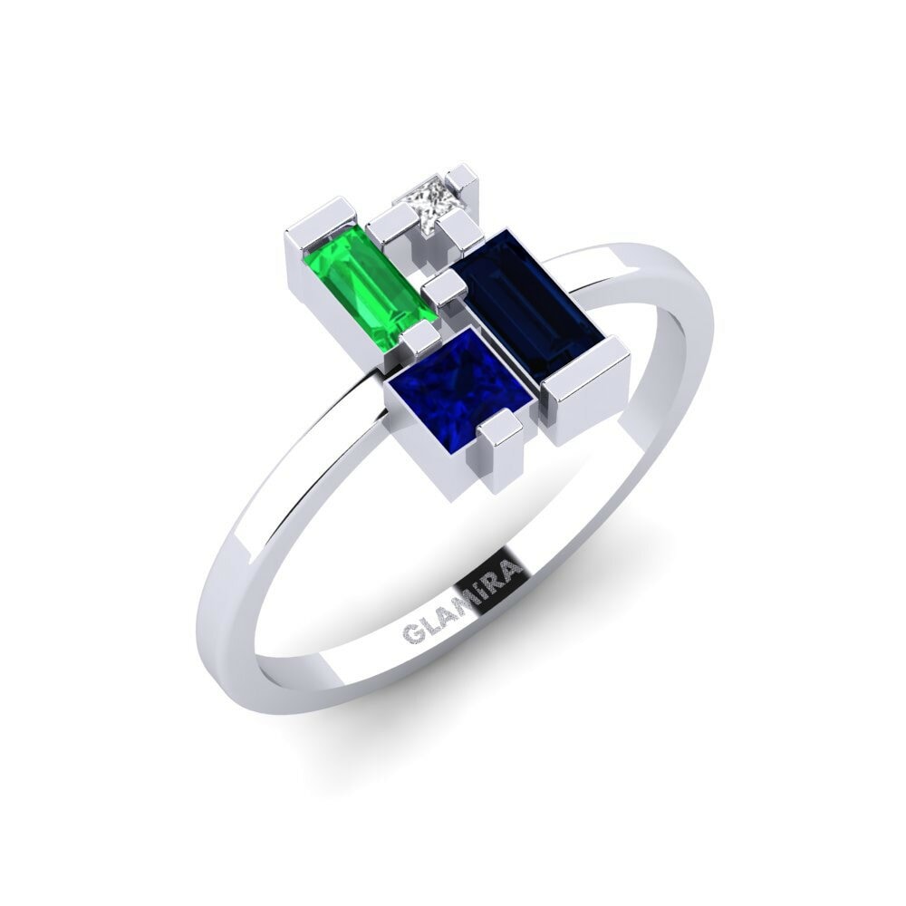 950 Platinum Sapphire Ring Watamu
