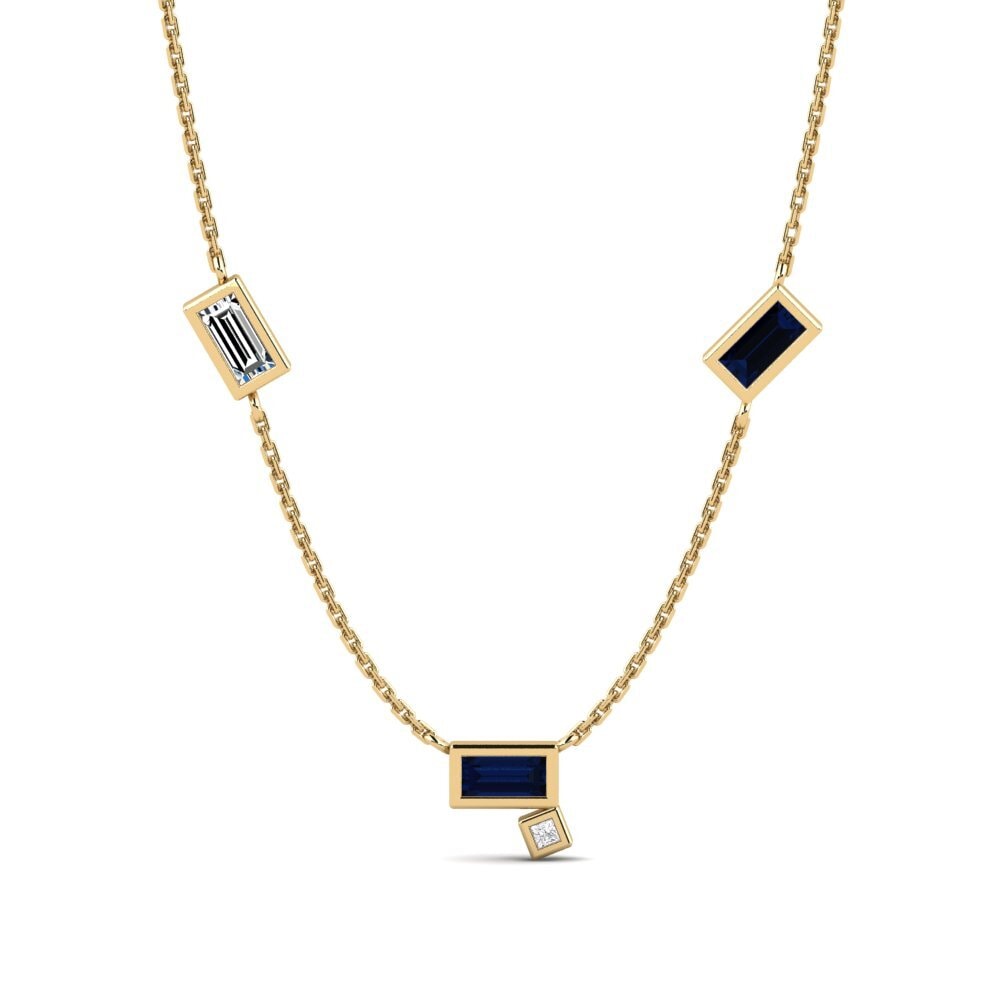 Zafiro Collar de Mujer Zwedru