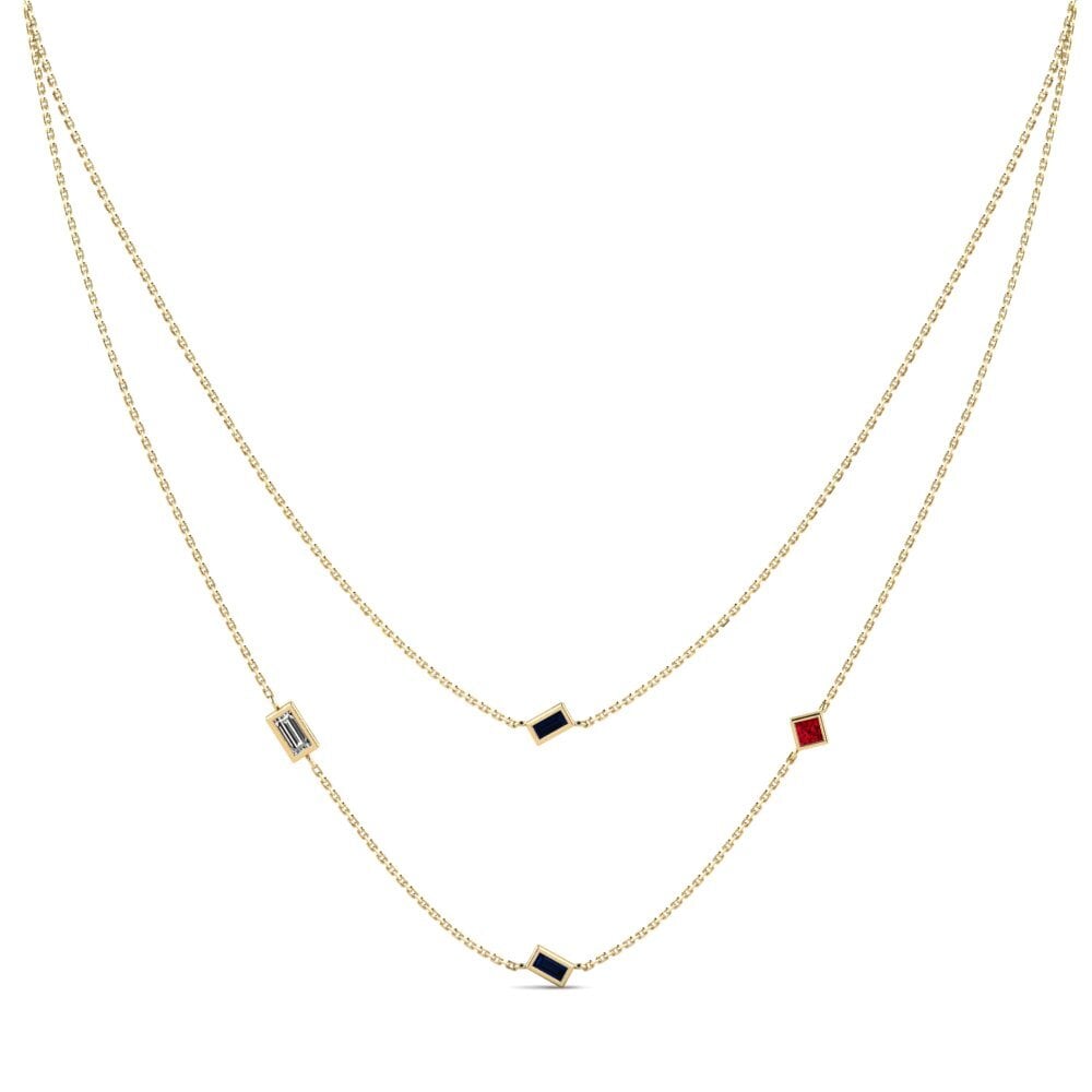 Red Zirconia Women's Necklace Awka