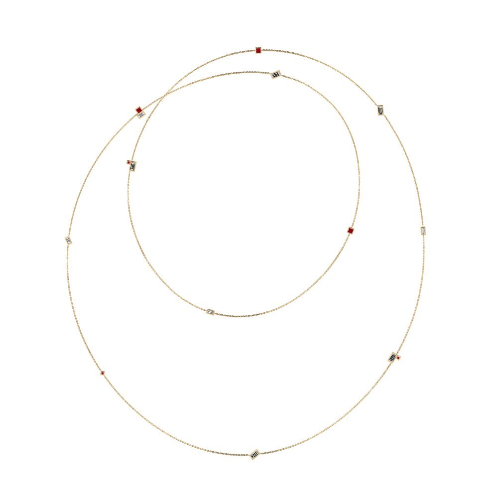 Red Zirconia Women's Necklace Badagri