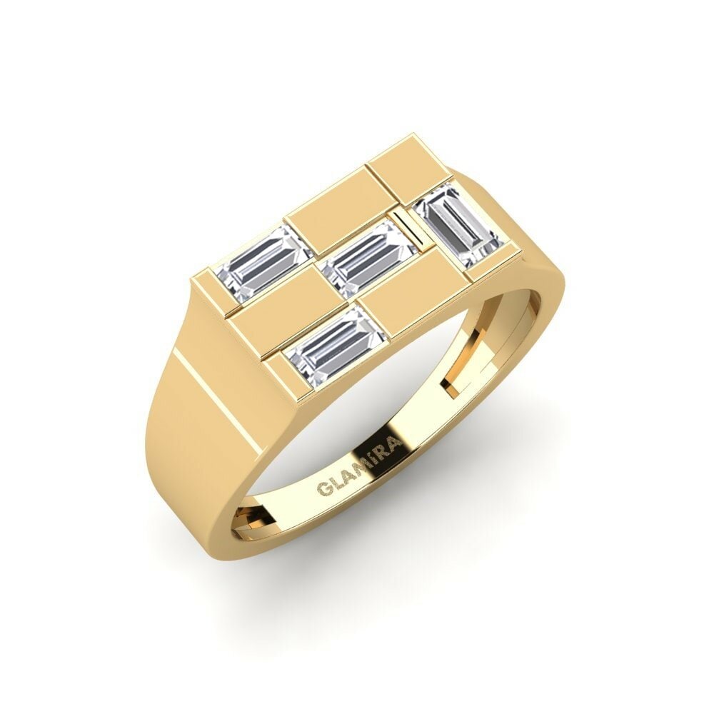 9k Yellow Gold Lab Grown Diamond Ring Borsellino