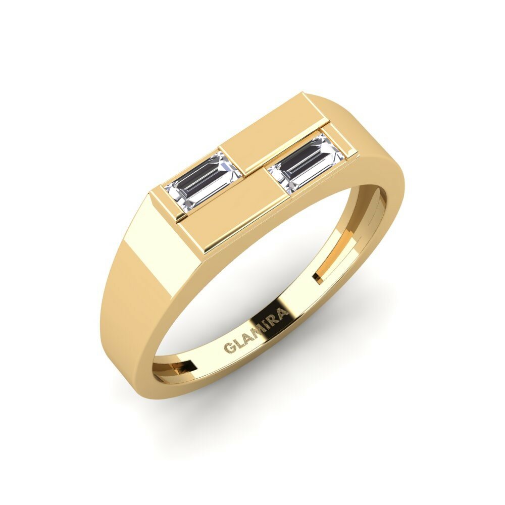 9k Yellow Gold Lab Grown Diamond Ring Carinily