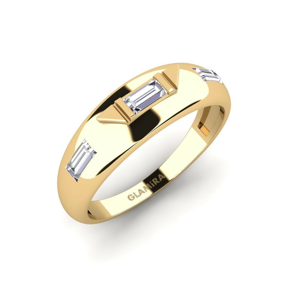 9k Yellow Gold Lab Grown Diamond Ring Fallera