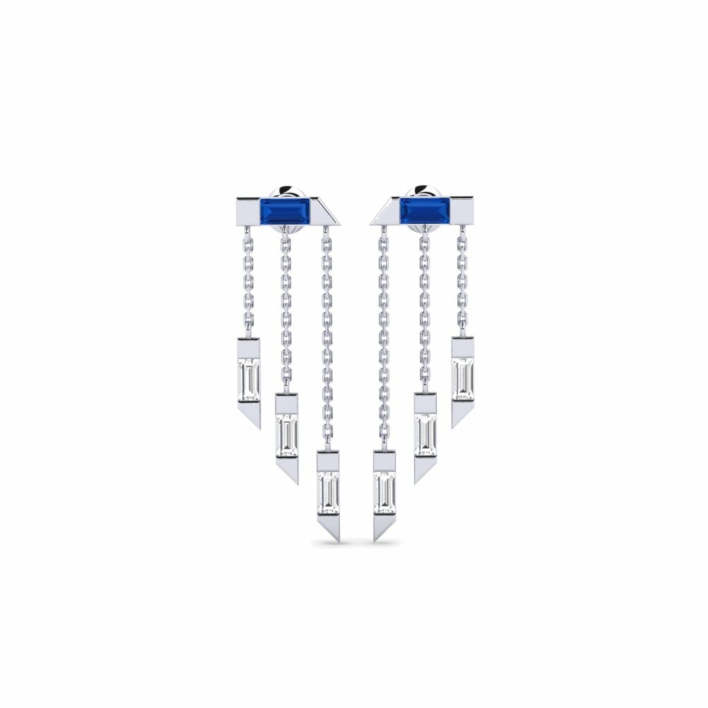 sapphire-zirconia Anting-anting wanita Gallris