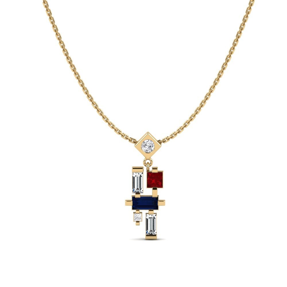 Red Zirconia Women's Pendant Hlotse