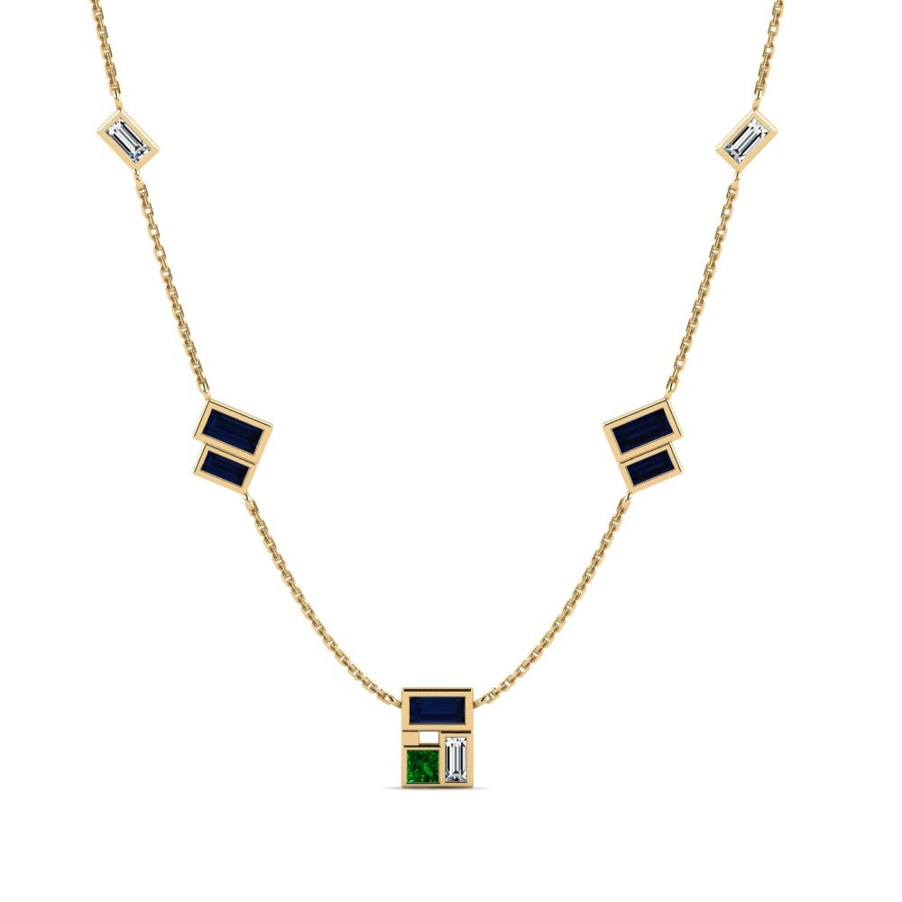 Zircônia Verde Colares Feminino Lilongwe