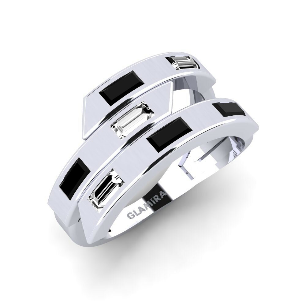 Black Onyx Engagement Ring Linie