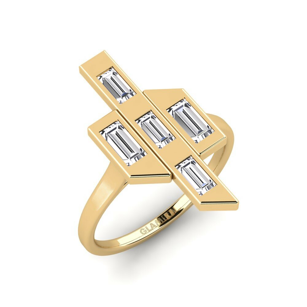 9k Yellow Gold Lab Grown Diamond Ring Linijos
