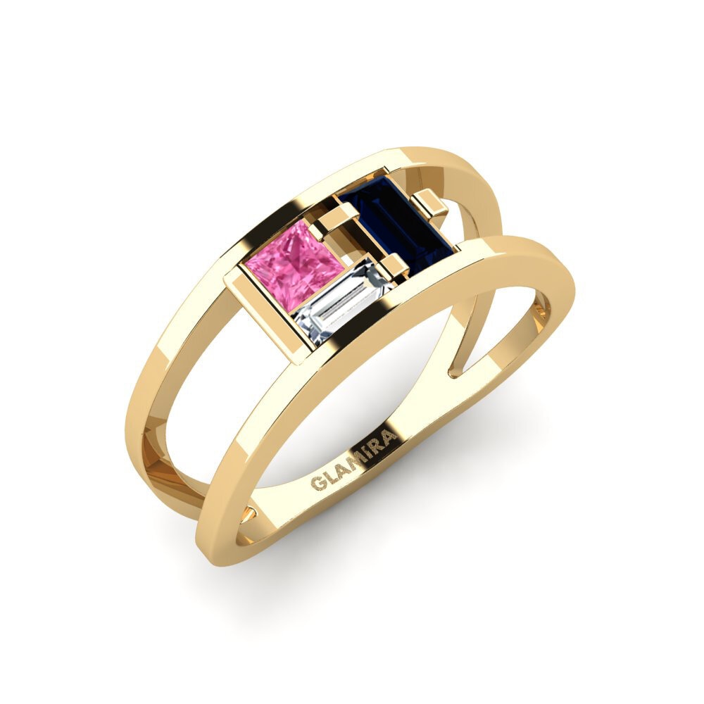 Zafiro Rosado Anillo Abaokoro