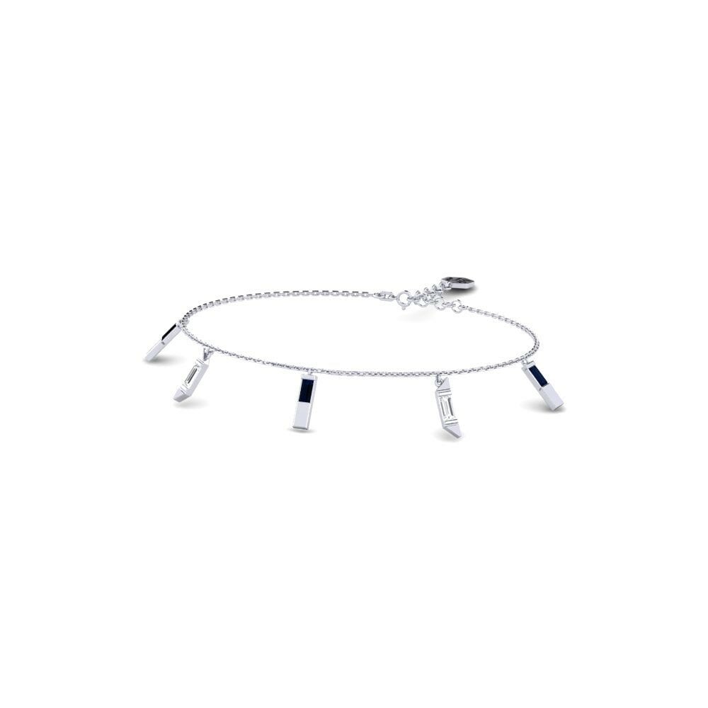 950 Platinum Sapphire Women's Bracelet Atathya