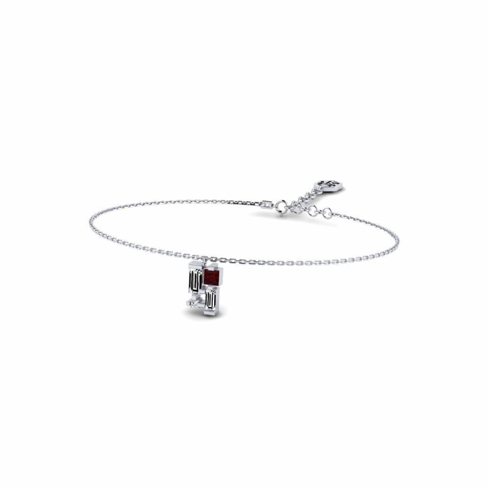 950 Platinum Garnet Women's Bracelet Bensonville