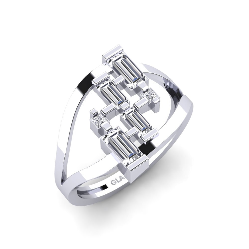 950 Platinum Lab Grown Diamond Ring Bikenibeu