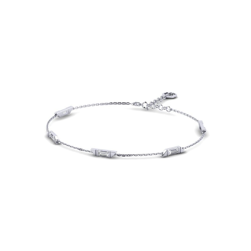 950 Platinum Lab Grown Diamond Women's Bracelet Birtualy