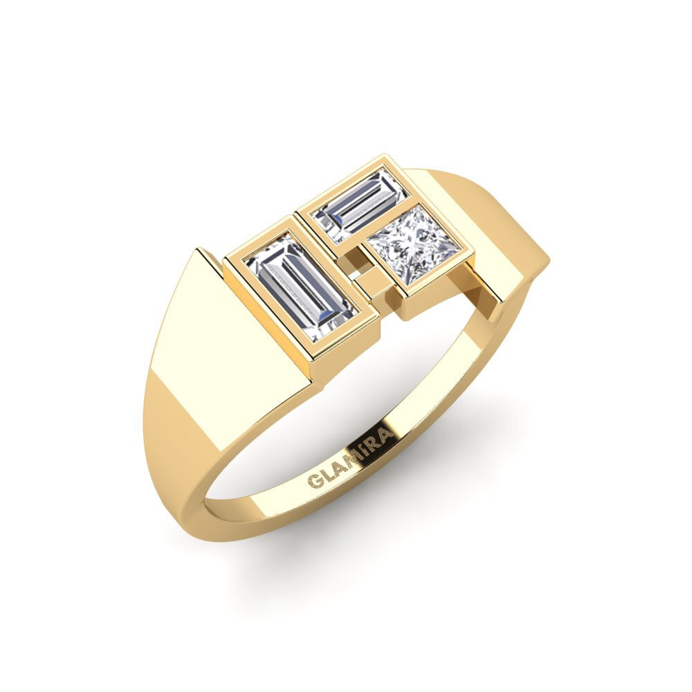 9k Yellow Gold Lab Grown Diamond Ring Buariki