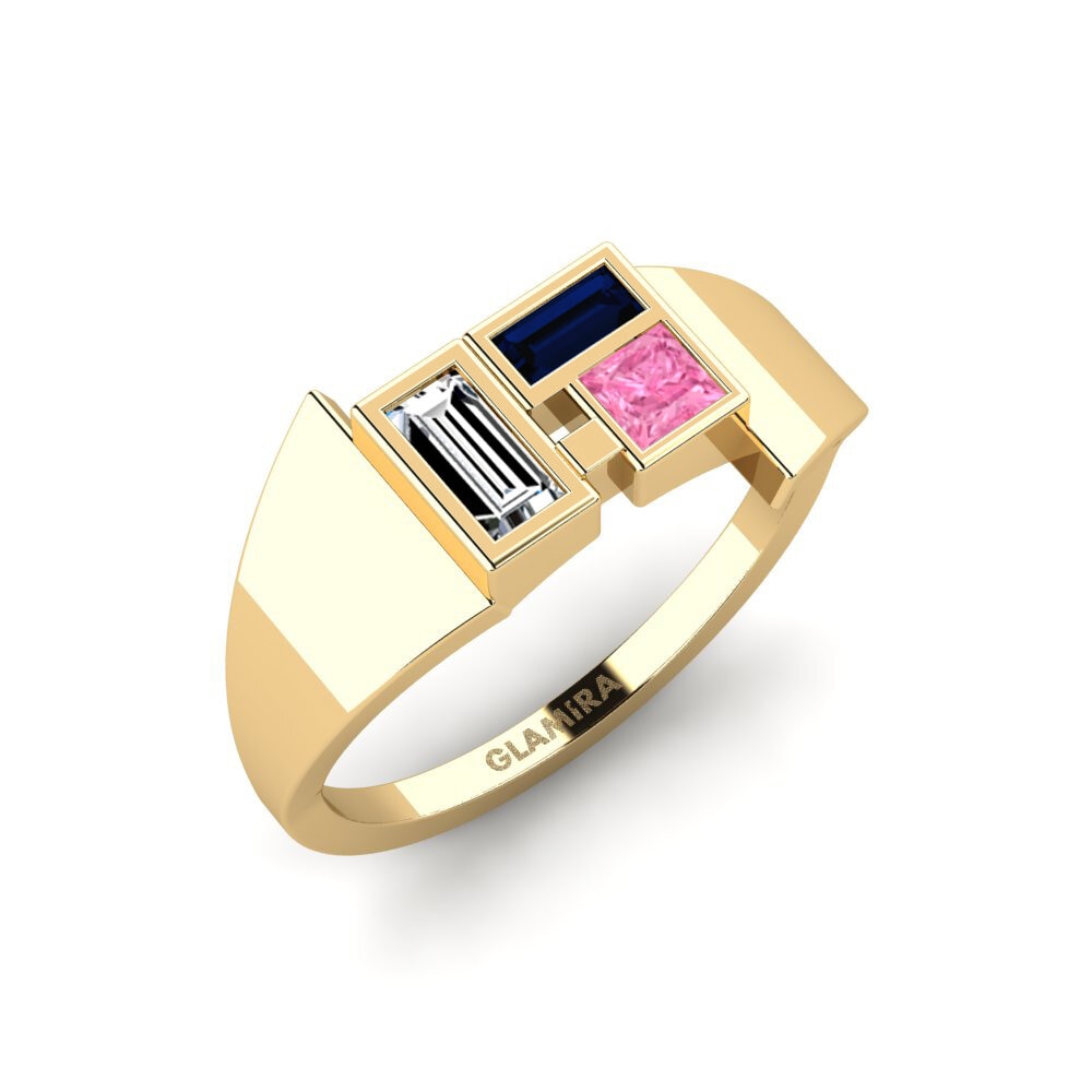 Zafiro Rosado Anillo Buariki