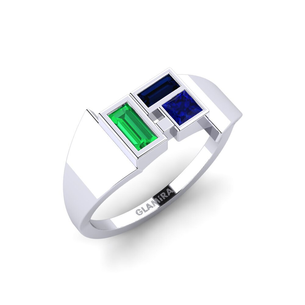950 Platinum Sapphire Ring Buariki