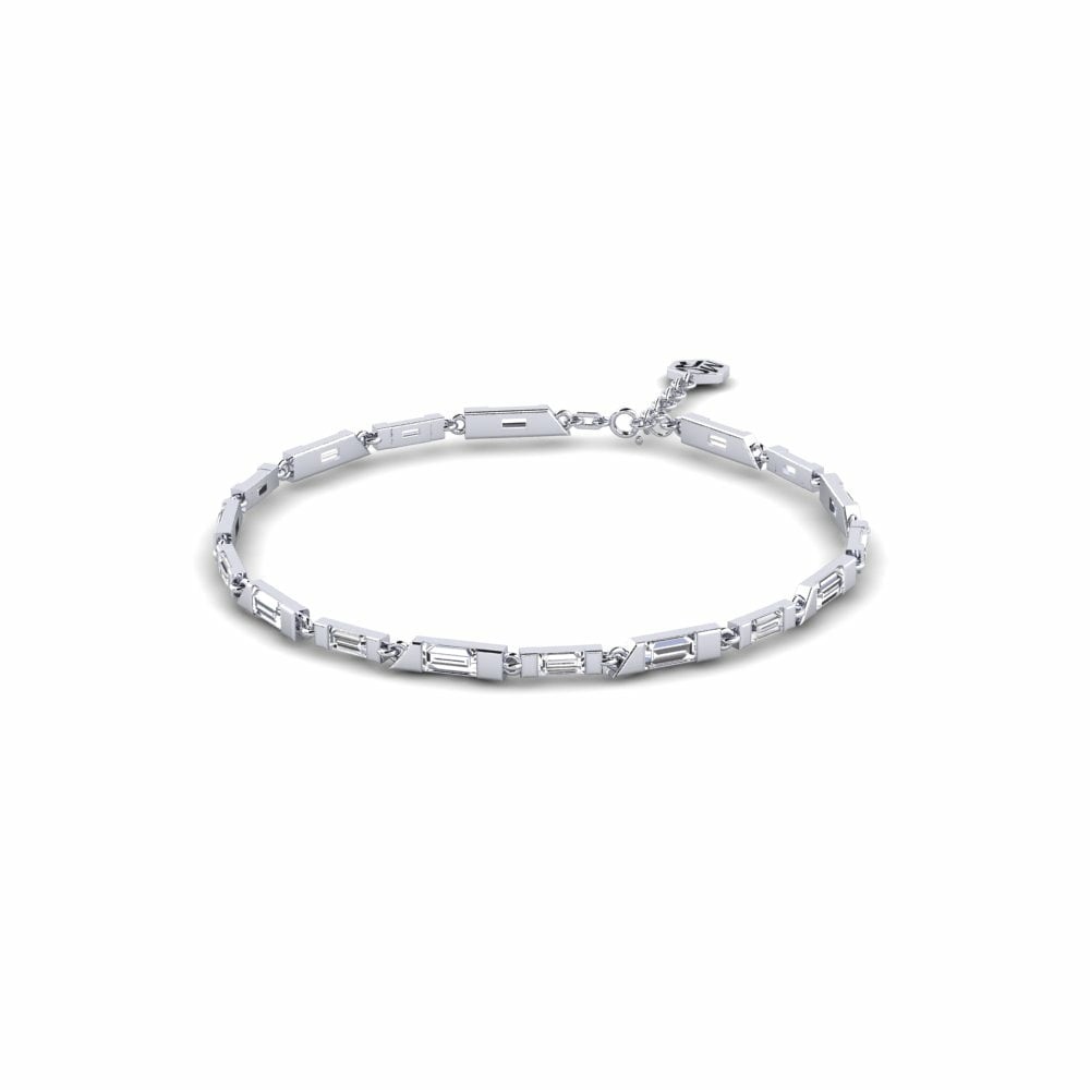 950 Platinum Lab Grown Diamond Women's Bracelet Khadadka