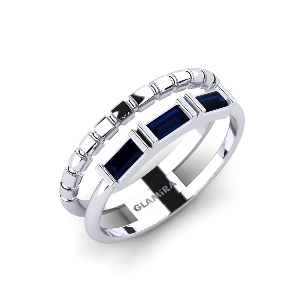 950 Platinum Sapphire Ring Livenne